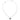 Mini Flaming Skull Heart Men's Necklace Silver ED HARDY