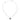 Mini Flaming Skull Heart Men's Necklace Silver ED HARDY